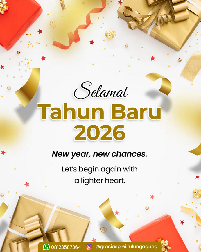 <p>Tahun baru, semangat baru.<br />2026 datang mem
